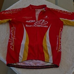 Men's Cycling Jersey - Red and Yellow